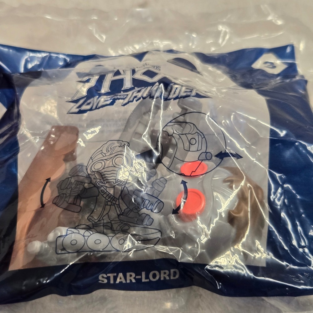 McDonalds 2022 Thor Love and Thunder Star-Lord Happy Meal Toy Marvel Figure #3